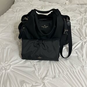 Kate Spade Black Nylon Infant Tote Bag
